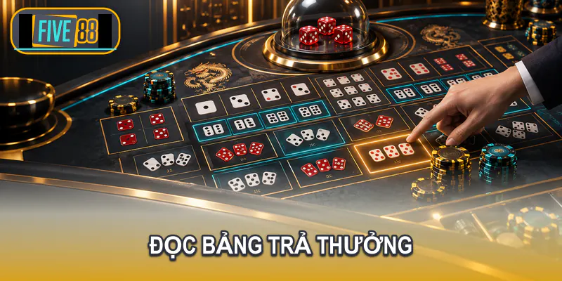 Người dùng kiểm tra cửa chọn và điều kiện trên bàn Sic Bo