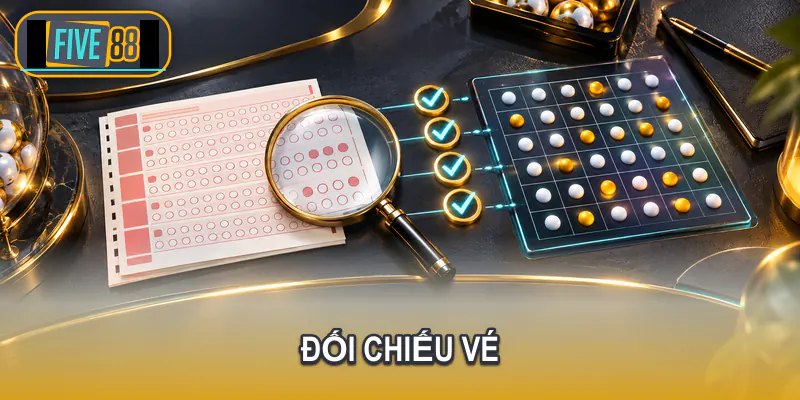 Vé Lô đề được đặt cạnh kết quả đúng kỳ