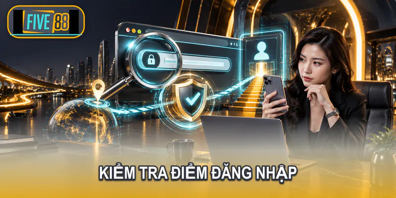Người dùng kiểm tra tên miền trước khi đăng nhập Five88