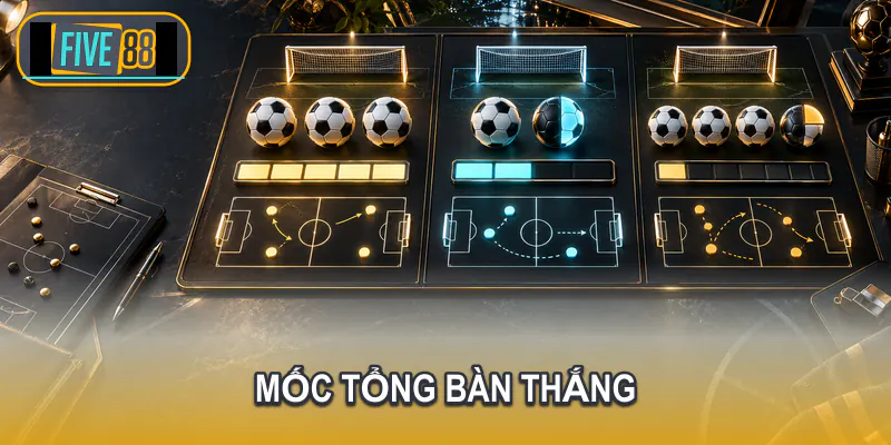 Các mốc tổng bàn thắng trong kèo tài xỉu