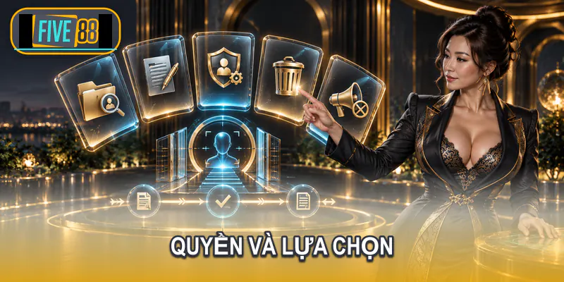 Người dùng thực hiện quyền truy cập sửa xóa và lựa chọn marketing