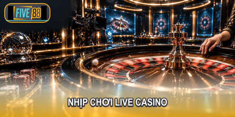 Vòng quay và bàn casino trực tiếp Five88
